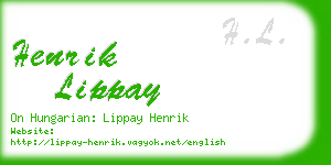 henrik lippay business card